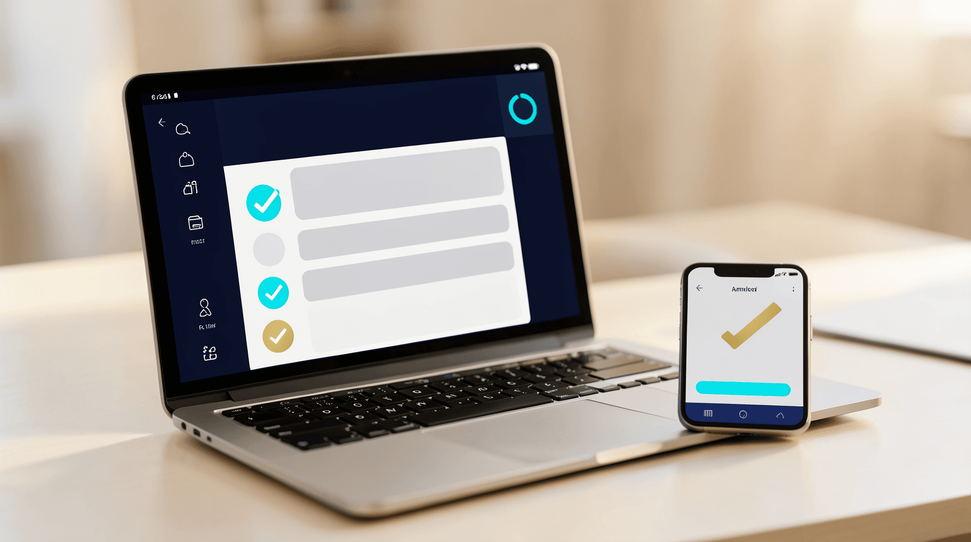 The Visitor Visa 600 Toolkit on a laptop and phone, showing the stream selector and a per-stream document checklist.