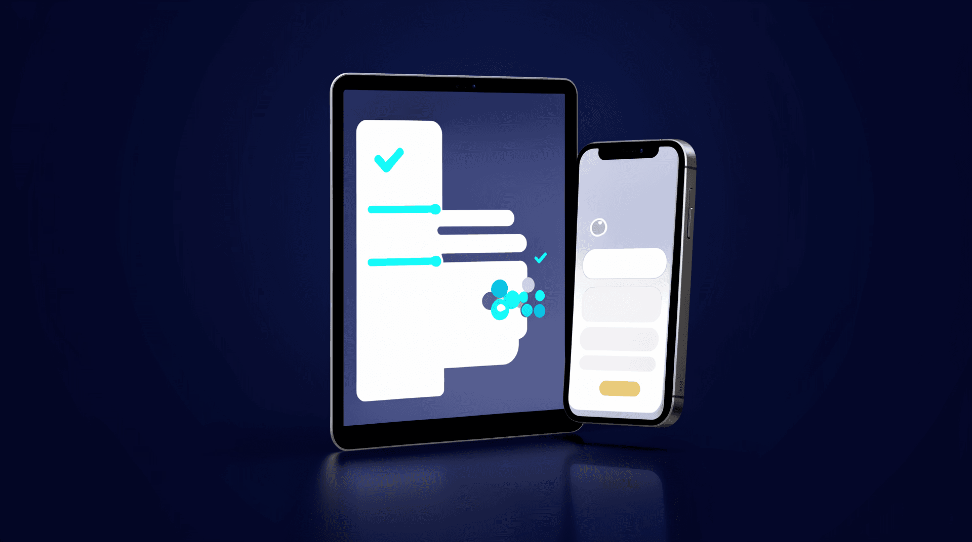 The toolkit on a tablet — the financial-proof cover-letter builder beside the visa-condition decoder.