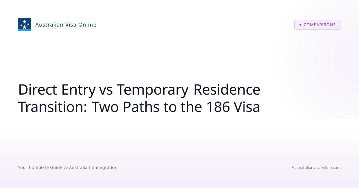 186 Visa Direct Entry vs TRT Stream Compared 2026