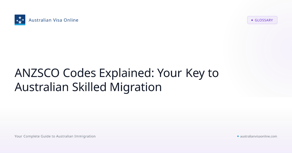 ANZSCO Codes Explained - Australian Migration