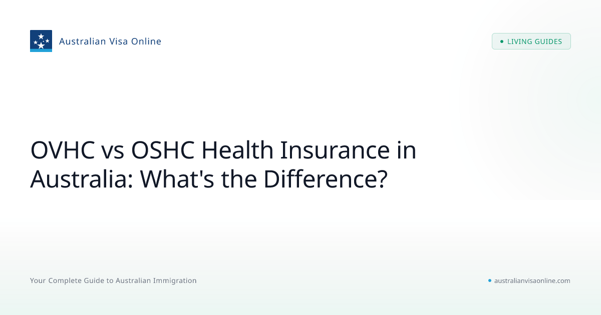 OVHC vs OSHC Health Insurance Explained - Complete Guide