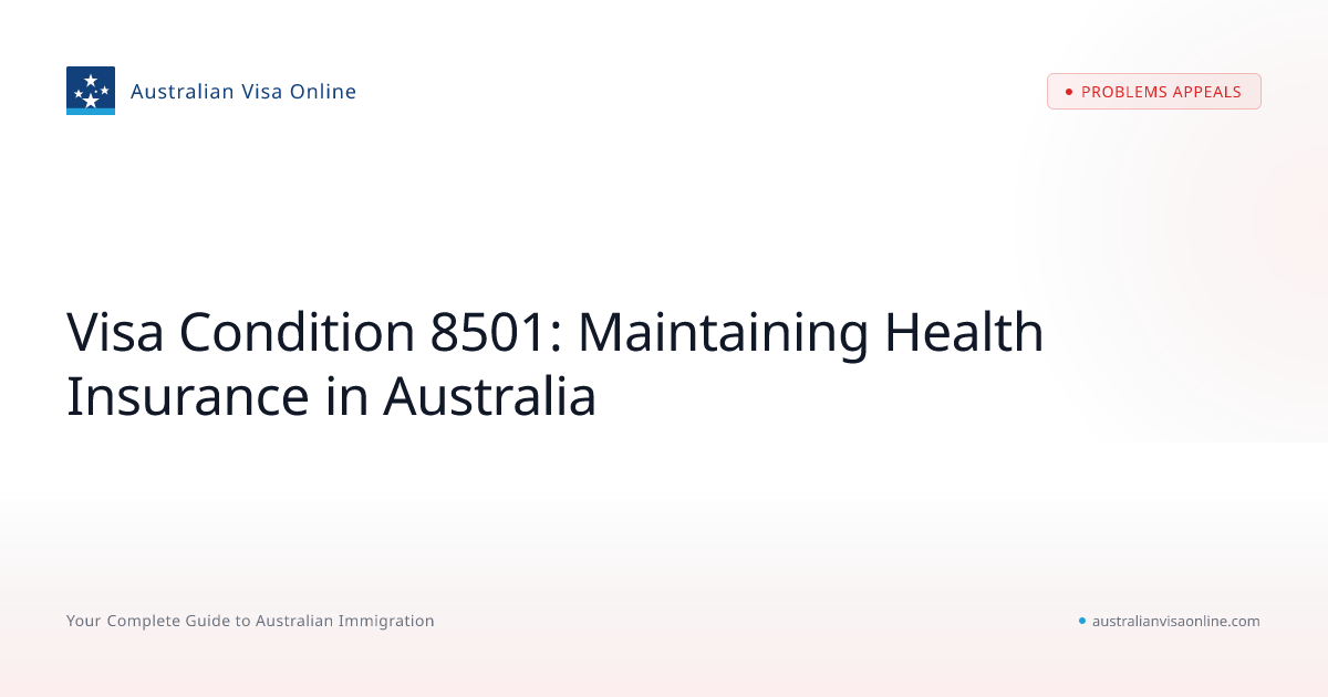 Visa Condition 8501: Maintaining Health Insurance in Australia